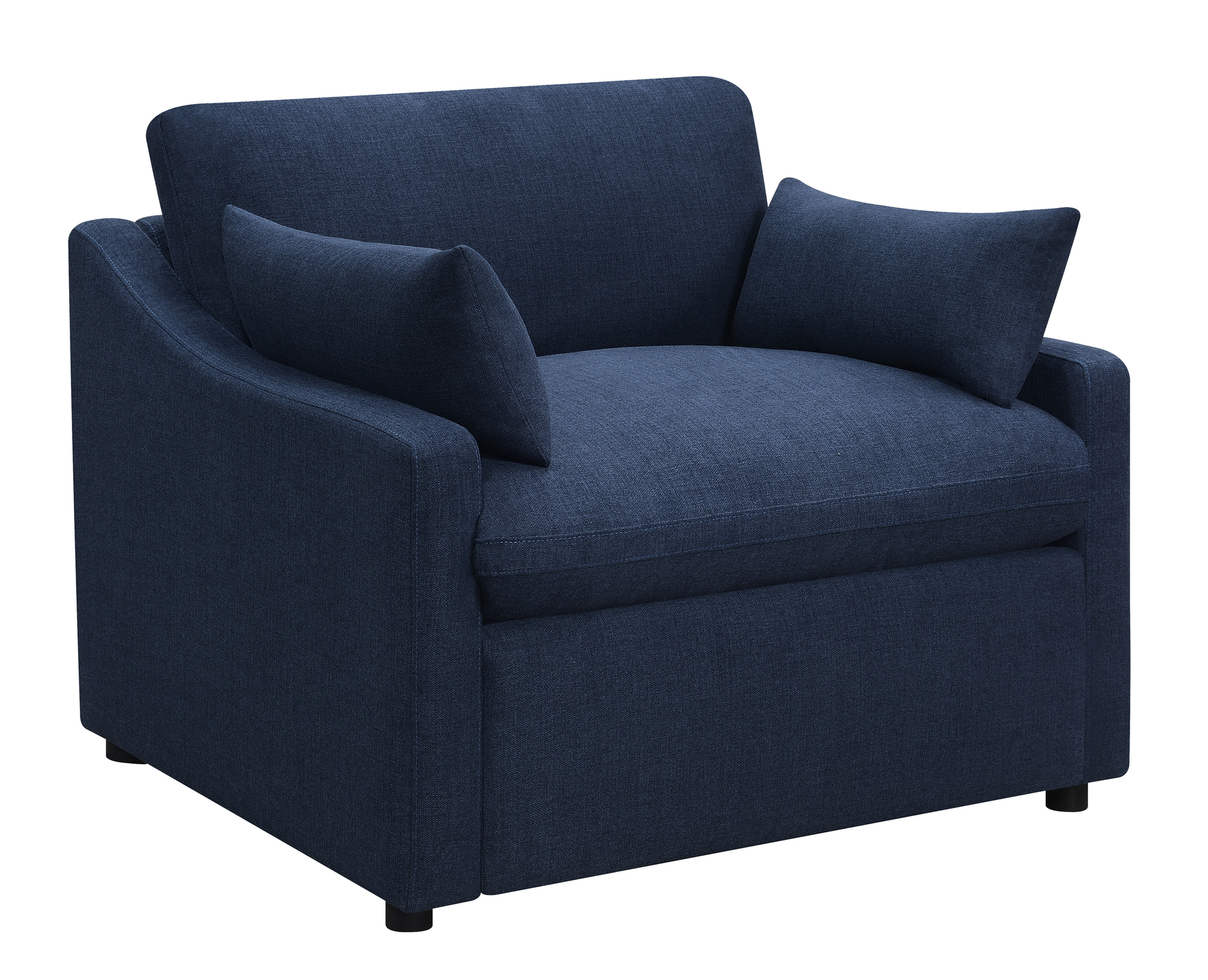 Coaster Donut Shaped Accent Chair in Blue  Sectional sofa with recliner,  Round coffee table living room, Accent chairs for sale