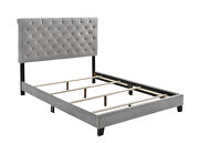 Gray velvet e king bed by Coaster additional picture 3