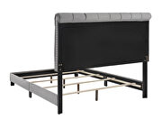 Gray velvet e king bed by Coaster additional picture 4