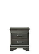 Gray finish acacia wood nightstand by Galaxy additional picture 5
