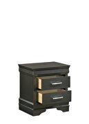 Gray finish acacia wood nightstand by Galaxy additional picture 6