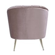 Blush and gold velvet accent chair by Manhattan Comfort additional picture 2