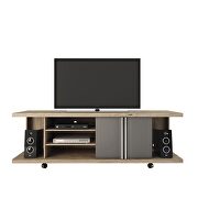 Tv stand in nature and onyx by Manhattan Comfort additional picture 2