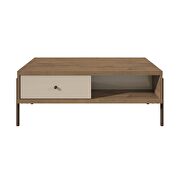 Joy double-sided 2-drawer end table in off white by Manhattan Comfort additional picture 2