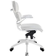 Mid back office chair in white by Modway additional picture 3