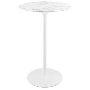 Modway Lippa 28 Marble White Bar Table EEI-1827-WHI | Comfyco