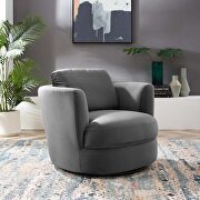Modway Pirouette Gray Chair EEI-4345-GRY | Comfyco