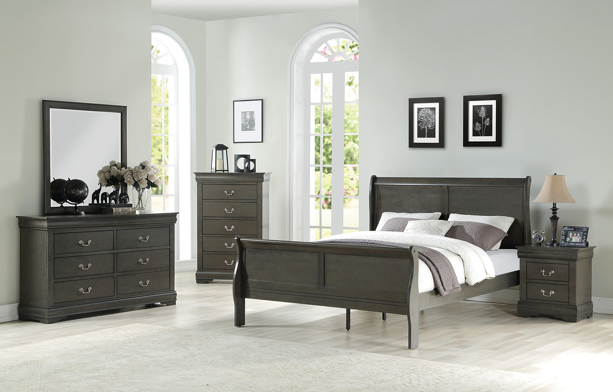 Acme Furniture Bedroom Louis Philippe Eastern King Bed 23857EK